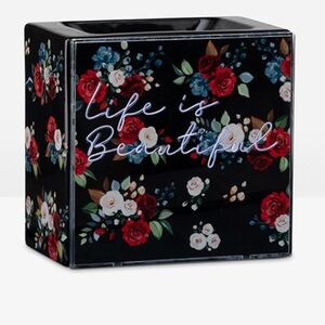 NWOB SCENTSY Life Is Beautiful Neon Light Up Wax Warmer April 2021 Discontinued